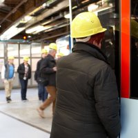 Besichtigung der Schwebebahnwerkstatt